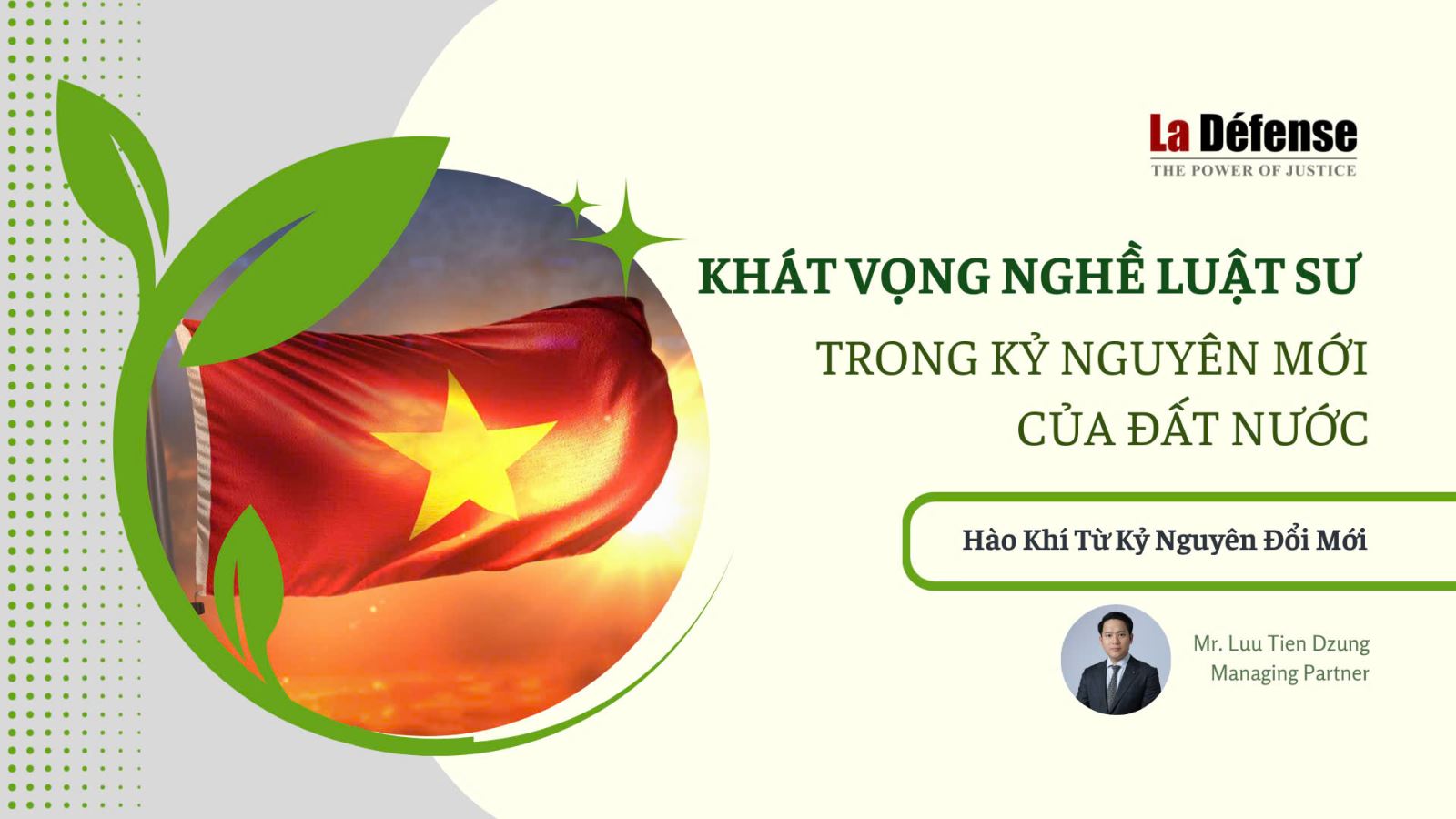 Khát vọng nghề Luật  sư trong kỷ nguyên mới của đất nước